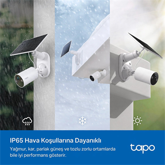 TP-LINK 3MP Bullet 3MM Wıfı Kablosuz Bataryalı Solar IP Kamera TAPO C410 KIT