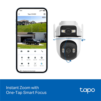 TP-LINK 3MP Dual Lens PT Speed Dome Wıfı Kablosuz Pan-Tilt IP Kamera Tapo C545D
