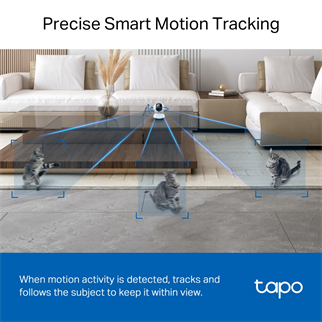 TP-LINK 4MP 4mm Wıfı Kablosuz Pan-Tilt IP Kamera TAPOC220