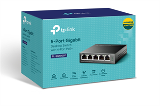 TP-LINK 5port 4port PoE 65w Gigabit Yönetilemez Switch TL-SG1005P