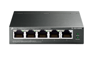 TP-LINK 5port 65W 4port PoE Gigabit Yönetilebilir Switch TL-SG105PE