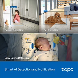 TP-LINK 8MP 4.3MM WIFI Kablosuz Pan/Tilt IP Kamera Tapo C260