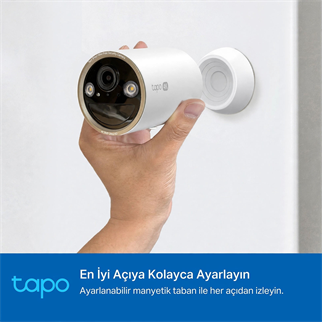TP-LINK 8MP Bullet 3MM WIFI Kablosuz Pilli IP Kamera TAPO-C460