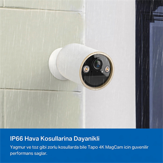 TP-LINK 8MP Bullet 3MM WIFI Kablosuz Pilli IP Kamera TAPO-C460