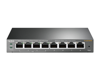 TP-LINK 8port 55w 4port PoE Gigabit Yönetilebilir Switch TL-SG108PE