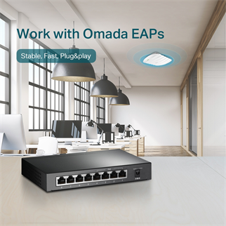 TP-LINK 8port 64w 4port PoE Gigabit Yönetilemez Switch TL-SG1008P