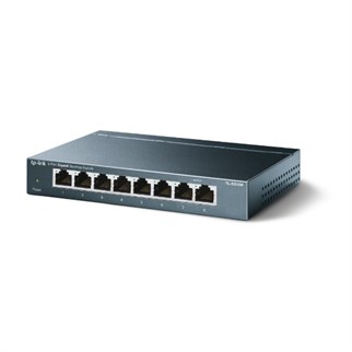 TP-LINK 8port Gigabit  Yönetilemez Switch Çelik Kasa TL-SG108