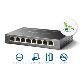 TP-LINK 8port TL-SG108E GIGABIT Yönetilebilir Switch Masaüstü