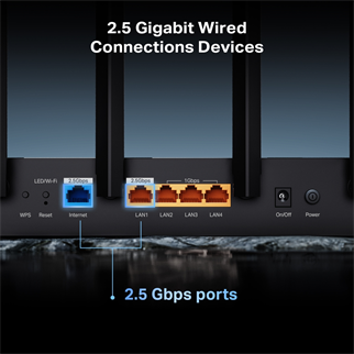 TP-LINK ARCHER BE400 WIFI7 BE6500 Çift Bant Router