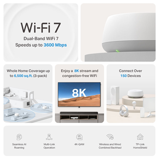 TP-LINK DECO BE22 WIFI7 BE3600 Mesh Router 2li paket