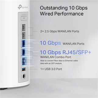 TP-LINK DECO-BE85 WIFI7 BE19000 Üç Bant Mesh Router