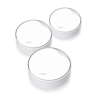 TP-LINK DECO-X50-POE, AX3000, Üçlü Mesh, 3000Mbps, Dual Band, WiFi6, 3Port Gigabit Lan, 600m2 Çekim Alanı, Router, Geniş Alan İnternet Ağı Sağlayıcısı
