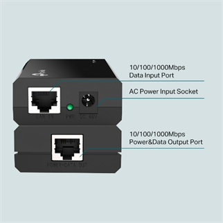 TP-LINK Omada TL-POE150S IEEE 802.3af PoE (Power over Ethernet) Enjektör / Adaptör