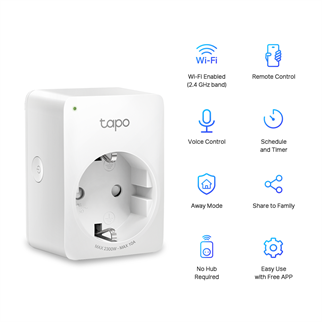 TP-LINK TAPO P100 Mını Wi-Fi Akıllı Priz 1-li paket