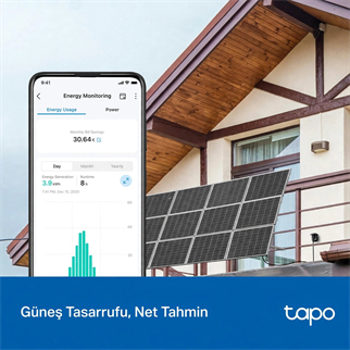 TP-LINK TAPO-P410M Matter IP54 16A 3680W Enerji İzlemeli Akıllı Dış Mekan Wıfı Priz