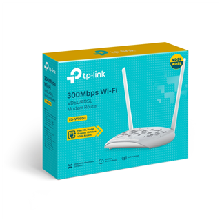 TP-LINK TD-W9950, 4 Port, 2.4Ghz Wifi, 300Mbps, 2xAnten, VDSL2, ADSL2 MODEM