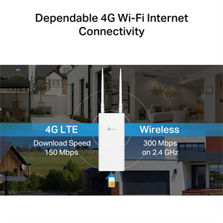 TP-LINK TL-MR100-Outdoor WIFI4 N300 4G LTE Harici Router