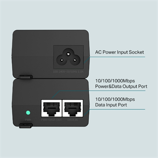 TP-LINK TL-POE160S GIGABIT 48VOLT 30WATT POE Adaptör