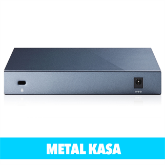TP-LINK TL-SG108, 8 Port, GigaBit, Yönetilemez, Metal Kasa, Masaüstü Switch
