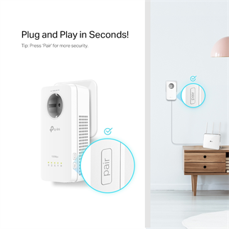 TP-LINK TL-WPA8631P KIT AV1300 Gigabit Passthrough Çift Bant Powerline Wi-Fi Seti (2li Paket)