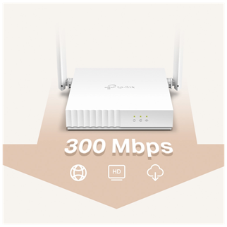 TP-LINK TL-WR820N, 3Port, 300Mbps, 2.4Ghz WiFi, Masaüstü, Megabit, Router, Access Point, Range Extender