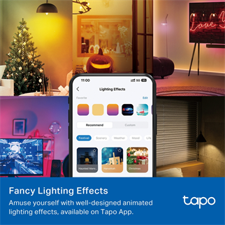 TP-LINK Tapo L430C Akıllı Wi-Fi Mum Ampul Çok Renkli - E14