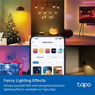 TP-LINK Tapo L430P Akıllı Wıfı Ampul Çok Renkli - E14 P45