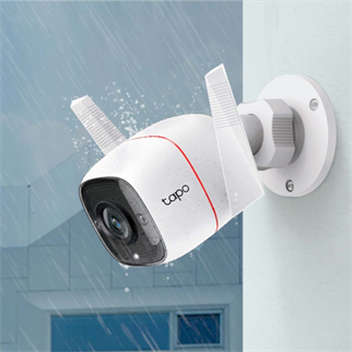 TP-LINK Tapo TC65 (C310), 3,0Mpix, İç ve Dış Mekan, IP66, WiFi, 30Mt. Gece Görüşü, İki Yönlü Ses Güvenlik Kamerası