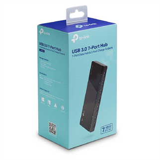 TP-LINK UH700 7port USB 3.0 Siyah USB Çoklayıcı Hub Adaptörlü
