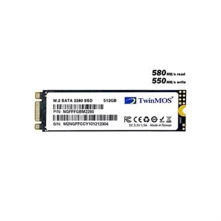 TWINMOS 512GB NGFFFGBM2280 580- 550MB/s M2 Sata Disk
