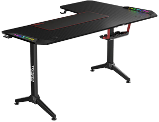 TWISTED Minds L Şekilli RGB Sol Oyuncu Masası Siyah TM-Y-LB-RGB
