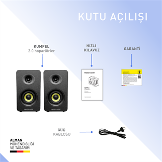 Thonet & Vander KUMPEL 2.0 50W Beyaz Speaker - 2.0 Sistem - 50W RMS