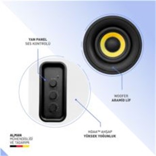 Thonet & Vander KUMPEL 2.0 50W Siyah Speaker - 2.0 Sistem - 50W RMS