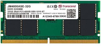 Transcend 32GB(1x32GB) 4800Mhz SODIMM CL40 DDR5 Notebook Ram (JM4800ASE-32G)