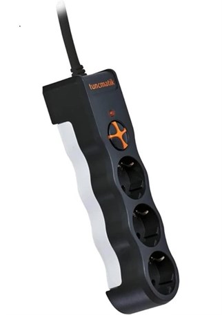 Tunçmatik TSK19010 3li Enerji Koruma Powersurge Siyah 1050 JOULE