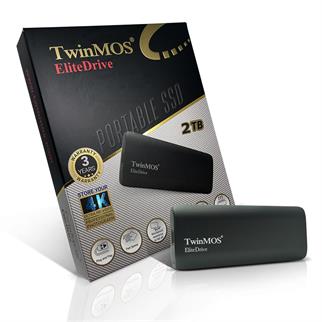 TwinMOS 2TB Taşınabilir External SSD USB 3.2-Type-C (Dark Grey) Harici Ssd  (PSSD2TBMEDB)