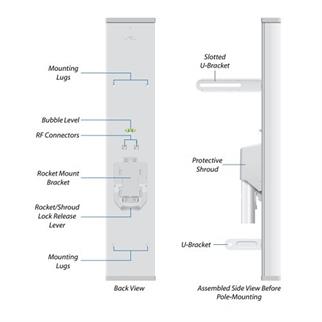 UBIQUITI (UBNT) 16dbi 5ghz airMAX AM-5G16-120 120° ~ 15km menzil Sektör Anten Outdoor
