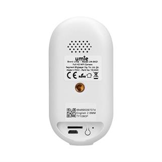 UMIE UM-BK21 Beyaz 2MP Iki Yönlü Ses TF Kart 6700 mAh Bataryalı Kablosuz Tuya Destekli Akıllı IP Kamera
