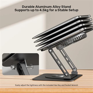 UNITEK 360 8-17.3” FANLI NOTEBOOK STANDI (OT1098AGY01)