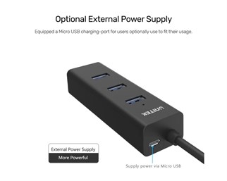 UNITEK 4 PORTS USB 3.0 HUB (Y-3089)