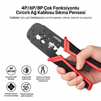 UNITEK 4P/6P/8P CIRCIRLI SIKMA ALETİ (OT136ARD01)