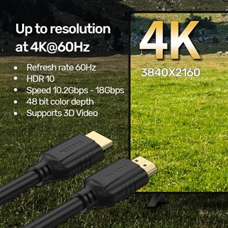 UNITEK HDMI2.0 KABLO 5MT 4K&60Hz (C11079BK-5M)