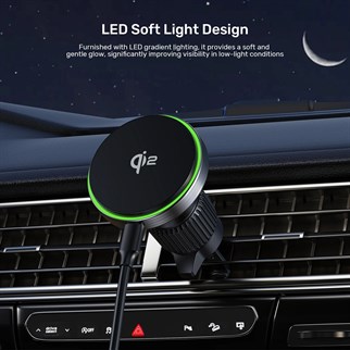 UNITEK Qi2 ARAÇ İÇİ MANYETİK KABLOSUZ ŞARJ (P1404ABK01)