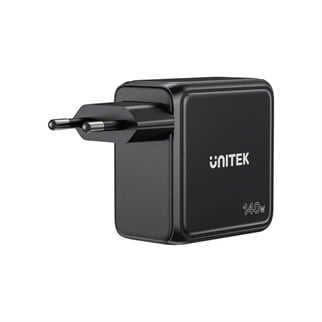 UNITEK REXO 140W 4 PORTLU AKILLI EKRANLI GAN SARJ CİHAZI  (P1132ABK01-EU)