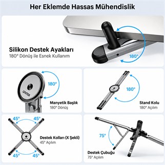 UNITEK TAŞINABİLİR MANYETİK STAND (OT1121AGY01)