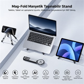 UNITEK TAŞINABİLİR MANYETİK STAND (OT1121AGY01)