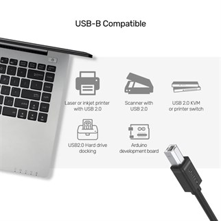 UNITEK USB-A TO USB-B YAZICI KABLO 3MT (Y-C420GBK)