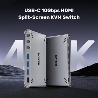 UNITEK USB-C 10GBPS HDMI KVM SWITCH (D1118AGY01-EU)