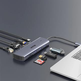UNITEK USB-C 9 IN 1 UNIVERSAL DOCK STATION (D1113A)