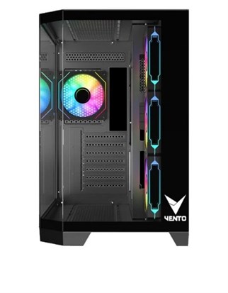 VENTO VG4204FA Panoramik Gaming EATX PC Kasası Siyah